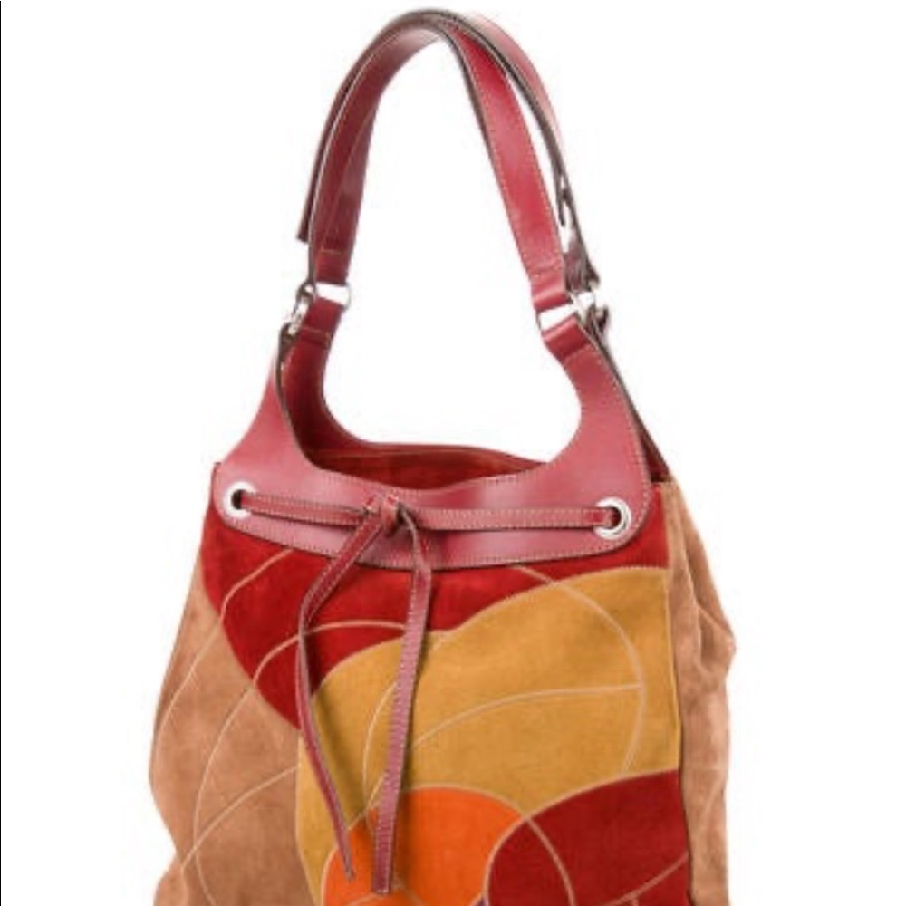 Hogan Suede Patchwork Tote - Picture 10 of 11